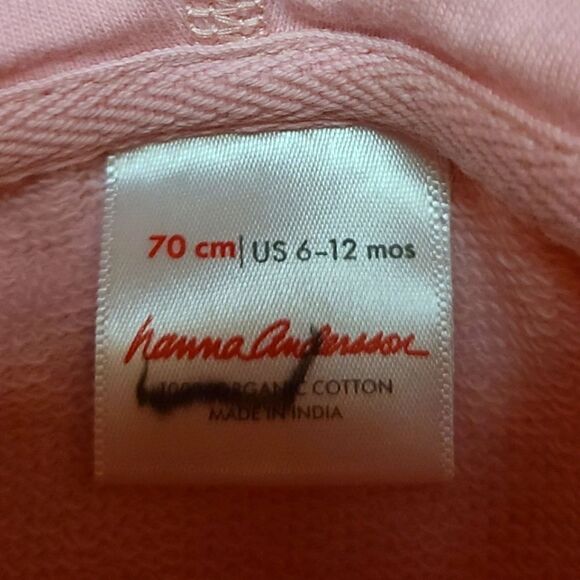Hanna Andersson Pink Swan Zip Hoodie - Picture 3 of 5